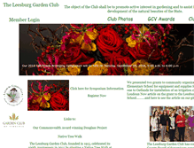 Tablet Screenshot of leesburggardenclub.org